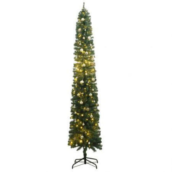 Slim Christmas Tree 300 LEDs & Ball Set 300 cm