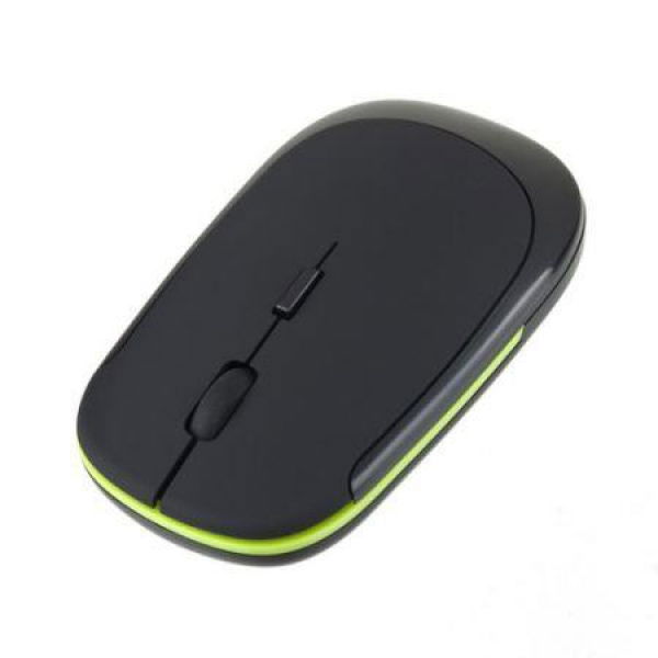 Slim Mini Wireless Optical Mouse Mice USB Receiver 2.4GHz For Laptop PC TR Black.