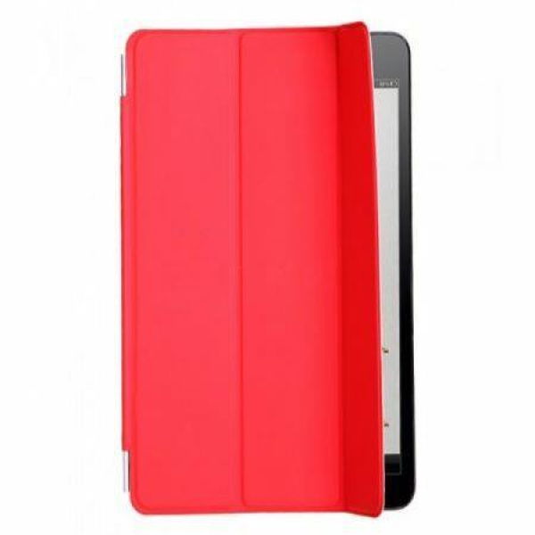 Slim Smart Case Cover Stand PU Leather Magnetic For Apple IPad Mini Sleep/Wake Red.