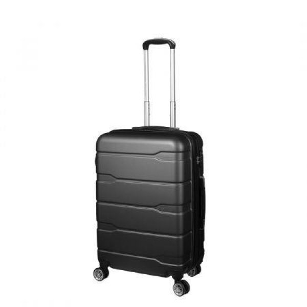 Slimbridge 20 inches Expandable Luggage Travel Suitcase Trolley Case Hard Set Black