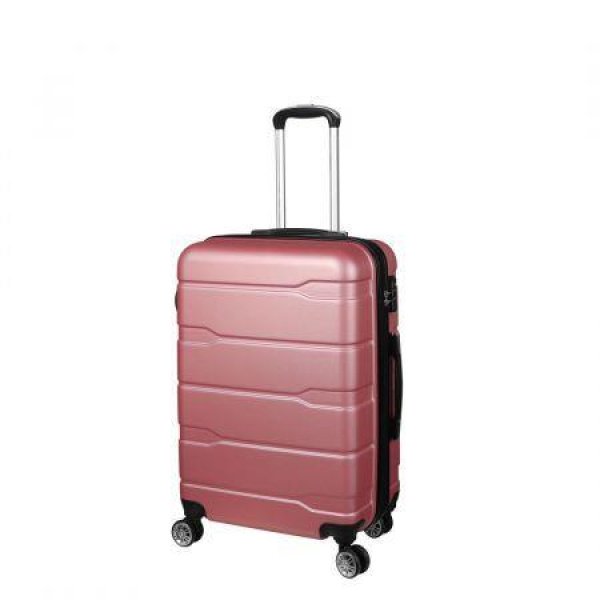Slimbridge 24 inches Expandable Luggage Travel Suitcase Trolley Case Hard Rose Gold