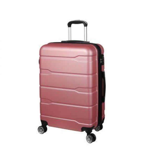 Slimbridge 28 Inches Expandable Luggage Travel Suitcase Trolley Case Hard Rose Gold