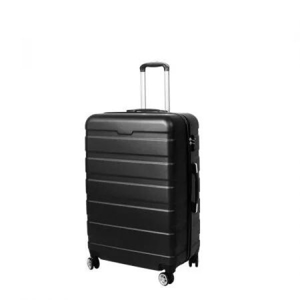 Slimbridge 28 Luggage Suitcase Trolley Travel Packing Lock Hard Shell Black