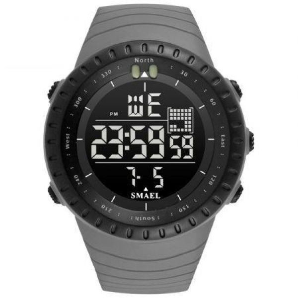 SMAEL 1237 Fashion Multi-function Silicone Band Sport LED Watch