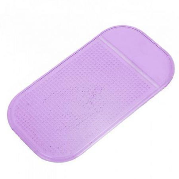 Small Silica Gel Anti-Slip Car Dashboard Non-slip Mat Magic Sticky Pad For Phone PDA MP3/4 Purple.