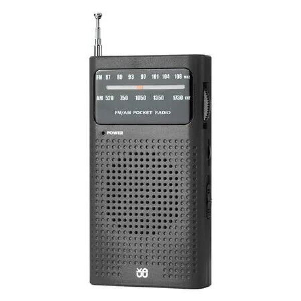 Small Transistor Radio Portable Radio FM AM Pocket Radio Battery Operated with Speaker for Walking, Jogging and Camping