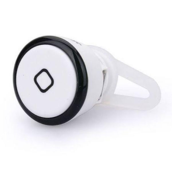 Smallest Wireless Bluetooth Mini Headset Earphone For IPhone Tablet Samsung - Black + White.