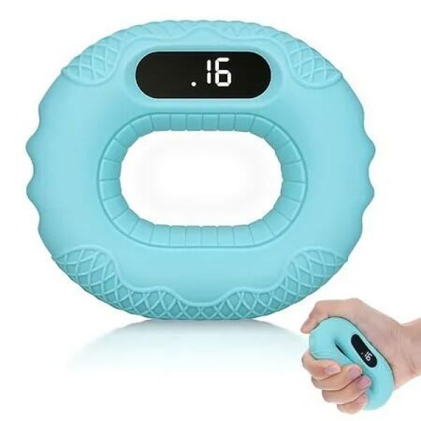 Smart Bluetooth Hand Rehab Exerciser,Silicone Grip Strength Trainer Remote Scrolling Ring For Tiktok,Bluetooth Page Turner For iPad iPhone Color Green