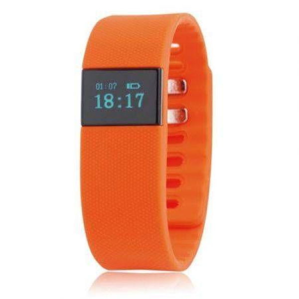 Smart Bracelet Pedometer Wristband Bluetooth Watch Activity Fitness Tracker-Orange