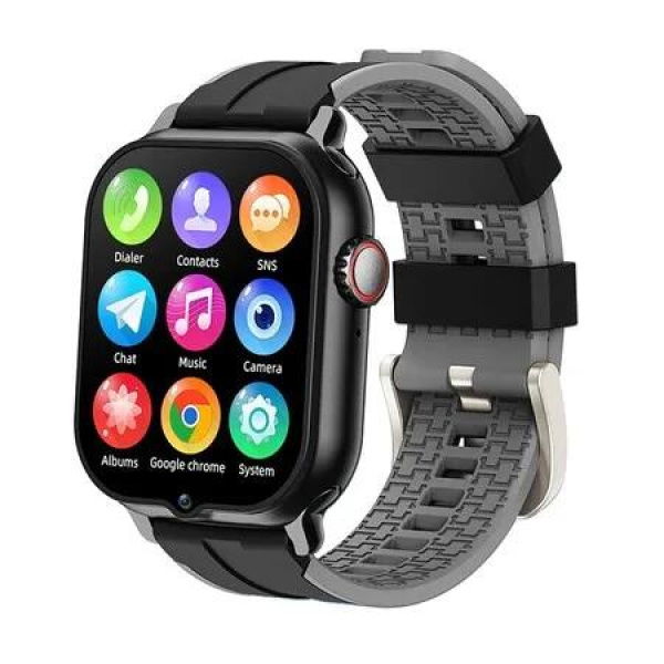 Smart Cell Phone Watch for Boys Girls with Call SOS Games Alarm Camera Music Calculator School Mode Children Touch Screen Watches for Kids (Black)