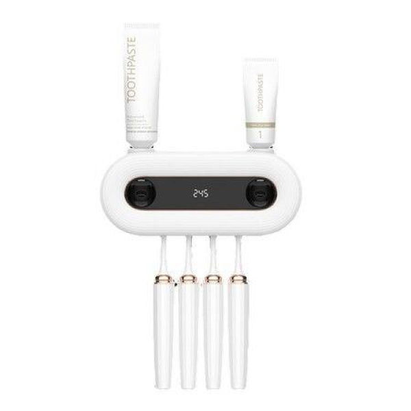 Smart Induction UV Light Toothbrush Holder Sterilizer Toothbrush Cleaner Wall Mount Storage Box