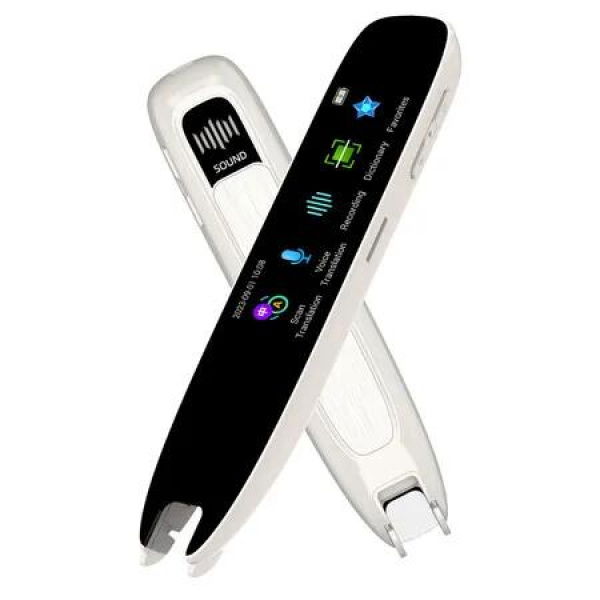 Smart Voice Translation Pen Scan Reader Supports Voice Translation Between 112 Languages For Students,Dyslexia,Travelers Businessmen White