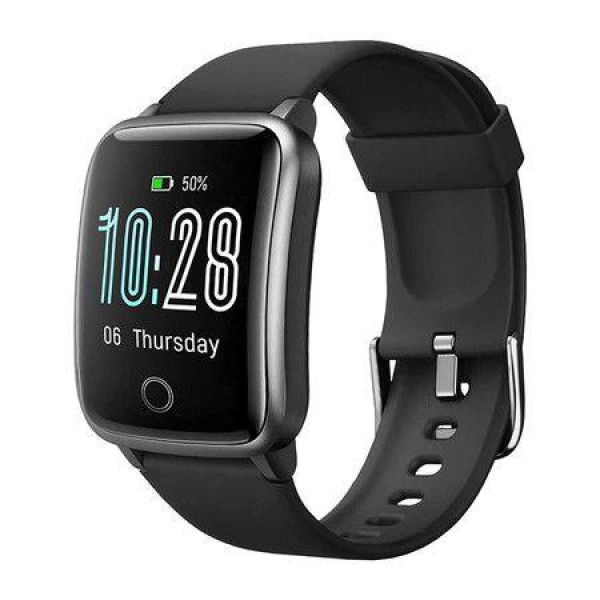 Smartwatch Fitness Tracker With Android And IOS For Women And Men (Black)