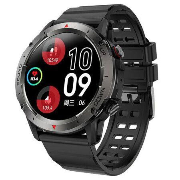 Smart Watch For Men Bluetooth Calling 24h Heart Rate Detection Smartwatch Black