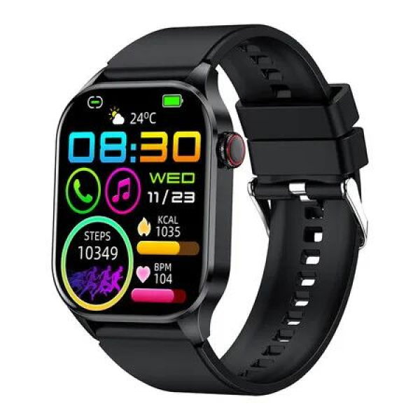 Smart Watch, Infrared Oxygen Monitor, 2.04 inch AMOLED Display, 136 Sports Modes, IP68 Waterproof Fitness Tracker, Compatible with Android and iOS,Black