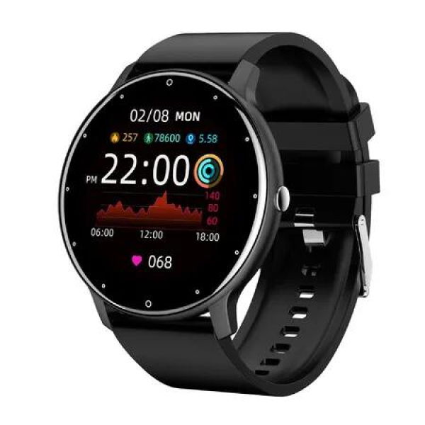 Smart Watch Men Lady Sport Fitness Smartwatch Sleep Heart Rate Monitor Waterproof For IOS Android Bluetooth Phone Color Black
