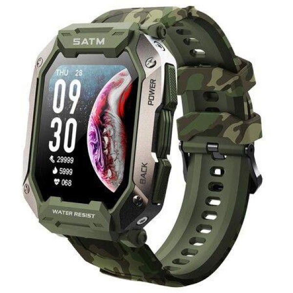 Smart Wristwatch Step Men Women Sports Outdoor Watch Running Male Christmas Father boyfriend husband christmas birthday Valentine Gifts Camouflage Green