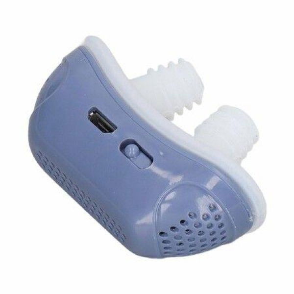 Snore Nose Vents Plugs Double Turbofan Snoring Nasal Vents Plugs Silicone For Night Use Blue