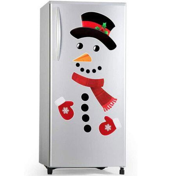 Snowman Refrigerator Magnets Cute Funny Refrigerator Stickers Christmas Decorations For Door Office Cabinets