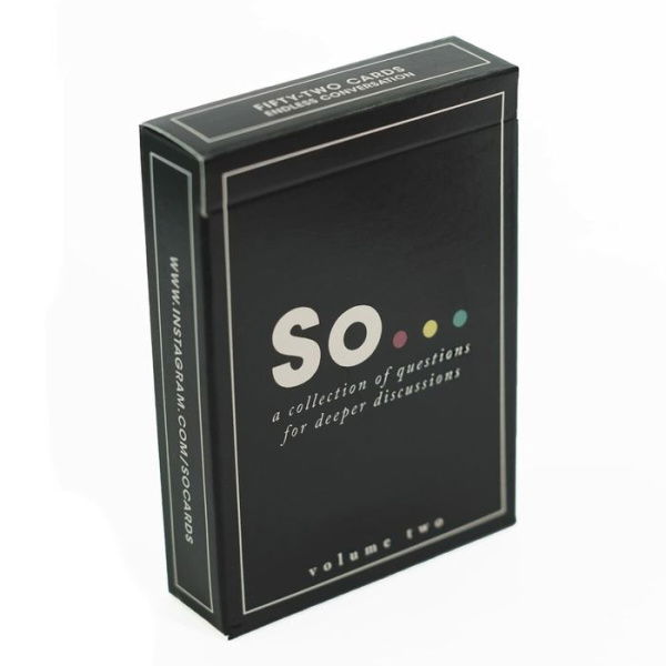 So Cards Deep Conversation Starters Question Card Game For All Occasions