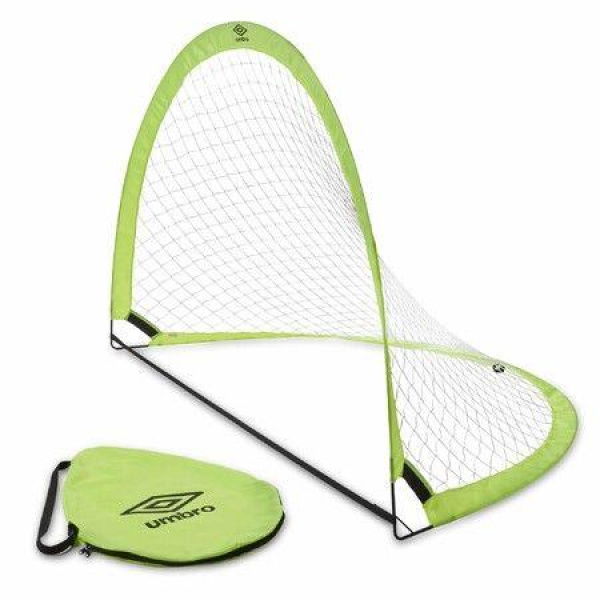 Soccer Goal Nets Portable Pop-up Set With Lime Green Zipper Storage Bag (82cm X 48cm X 48cm)