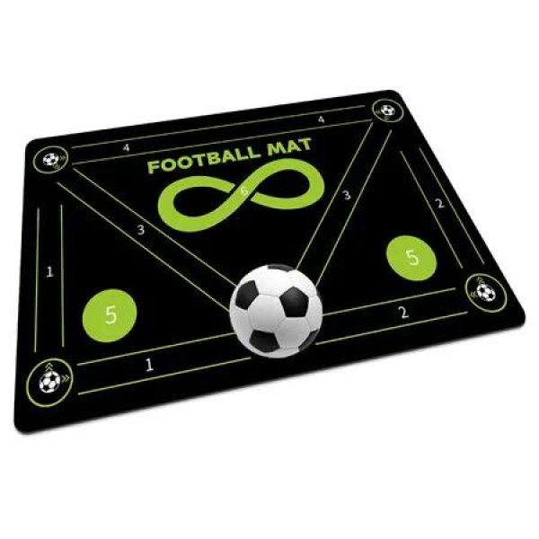 Soccer Training Mat,Agility Football Footwork Training Equipment Mat,Anti-Slip Silent Soccer Mat,Green