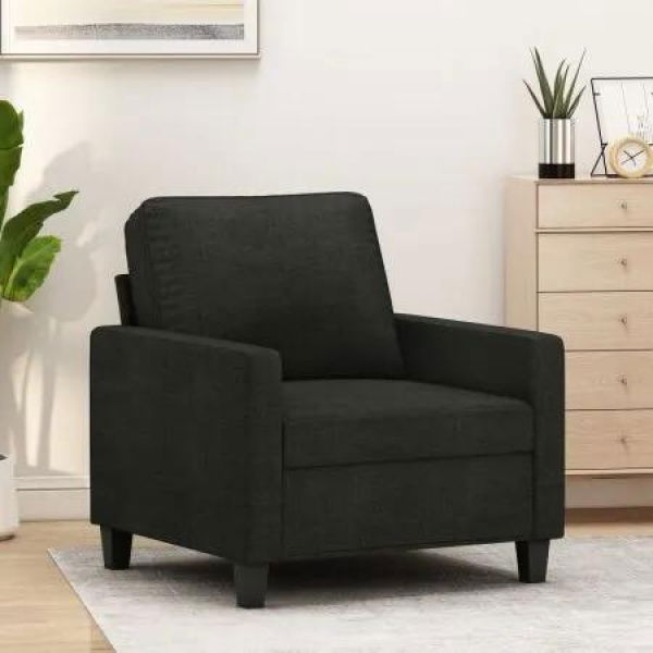 Sofa Chair Black 60 cm Fabric