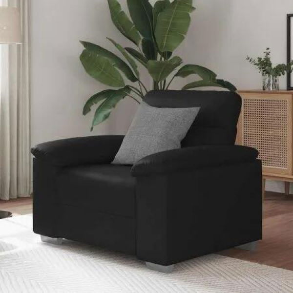 Sofa ChairÂ Black 60 cm Faux Leather