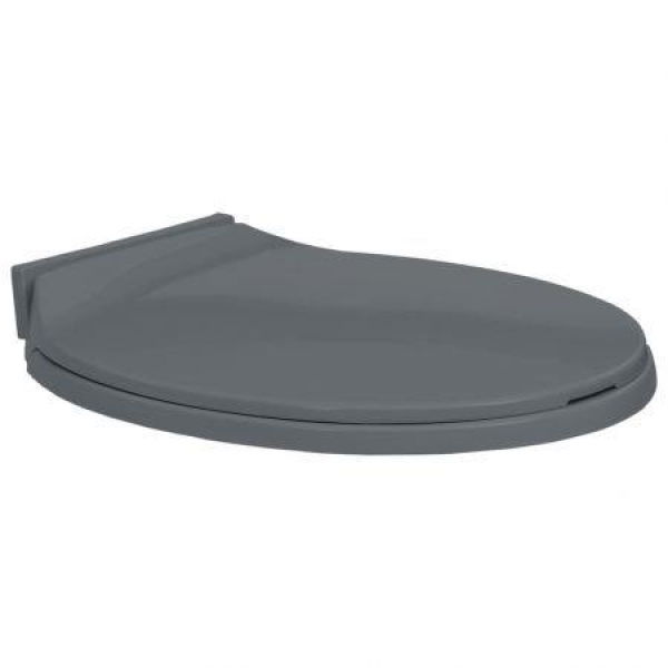 Soft-Close Toilet Seat Grey Oval