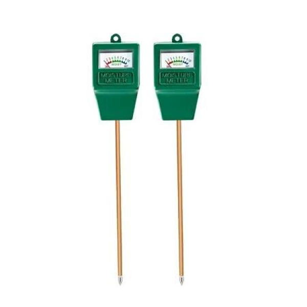 Soil Moisture Meter 2 Pcs Plant Hygrometer Water Sensor Garden Lawn Potted Plants Farm Monitor No Battery