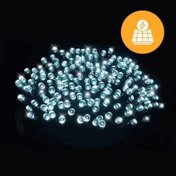 Solar 240 LED Fairy Lights -11.9m, available in 4 Colors - Red White Green