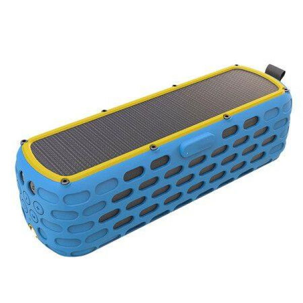 Solar Bluetooth Wireless Speaker 20W Portable HiFi Bass Stereo Sound With TF Card/Lighting/Aux For Travel/Home.