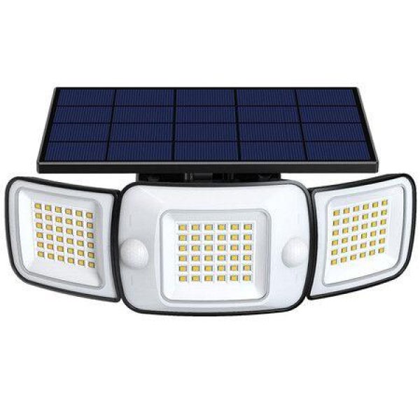 Solar Flood Lights Outdoor Motion Sensor with Remote Control, 6000mAh 1200LM Solar Lights for Outside IP65 Waterproof