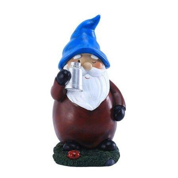 Solar Lamp Resin Dwarf Ornament Creative Garden Statue Decoration