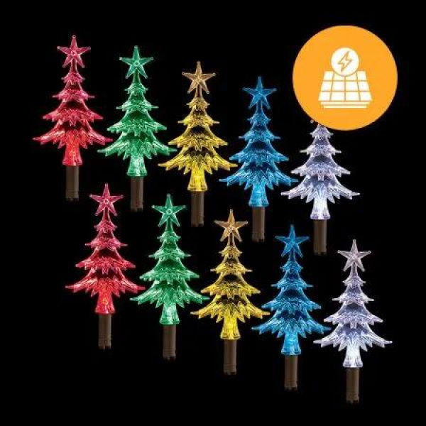 Solar Mini Tree Path Lights -10 Pack, 24cm