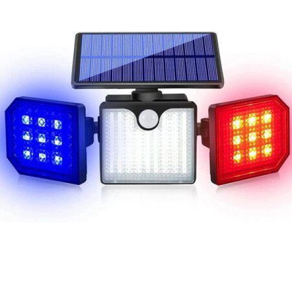 Solar Motion Sensor Lights IP65 Waterproof Solar Strobe Light Wall Lights For Garden Patio Yard Front Door