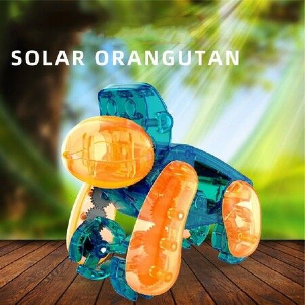 Solar Orangutan STEM Construction Building Toys Solar Electric Car DIY Assembly Robot Toys Gifts For Age 8+.