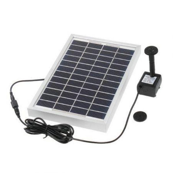 Solar Panel Water Pump Fountain Kit 5W 12V Garden Pond Submersible Pool
