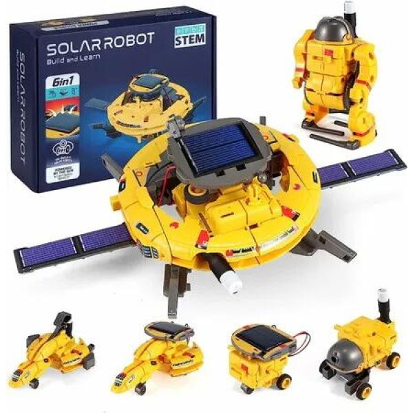 Solar Robot Toys STEM Projects Kids Science Building Kits Experiments 120Pcs Space Gifts Teenage Boys Girls Ages 8+ Educational Fun Learning Activity