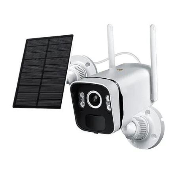 Solar Security Camera Outdoor, 3MP FHD Wireless Security Camera, Solar Battery Powered, Smart Detection, Night Vision, for Home Surveillance