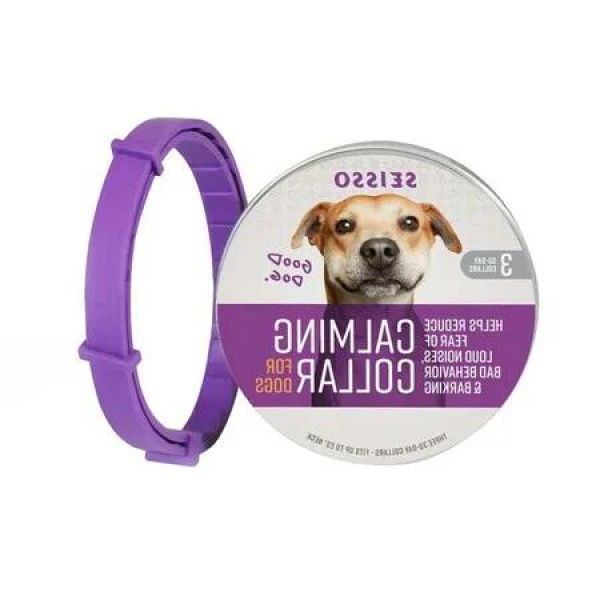 Soothe Your Dog with Calming Collar for Loud Noises & Separation, Adjustable 62cm, Effectively Reduces Anxiety During Thunderstorms/Fireworks or other Stressful Events