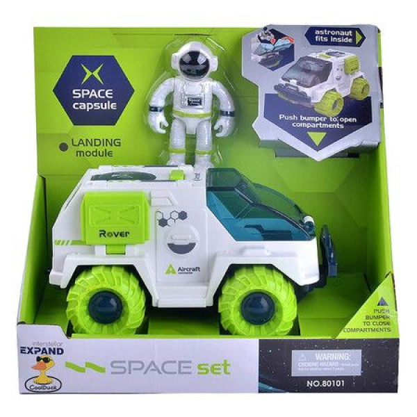 Space Rover Toys For Boys With Friction Drive Vehicles And Astronaut FigureCar Toys For Interstellar Mission Adventure