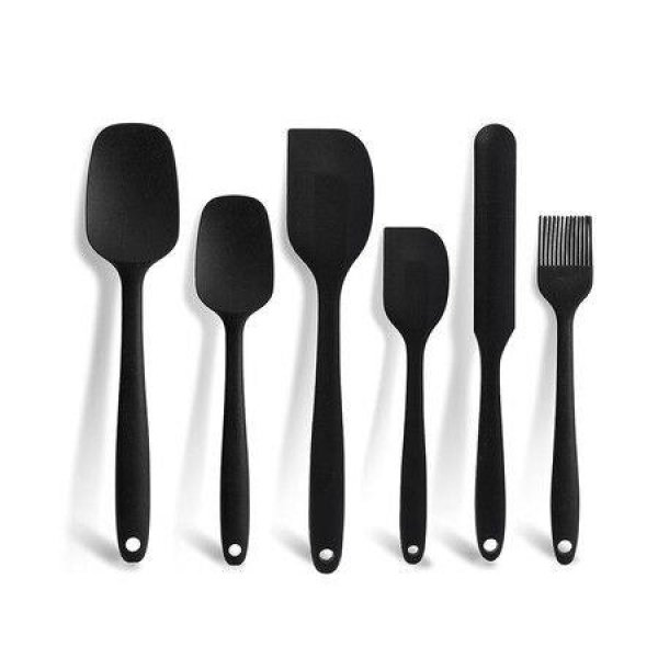 Spatulas For Nonstick Cookware 6 Pcs Seamless Bpa-Free Silicone Spatula Set For Baking Cooking