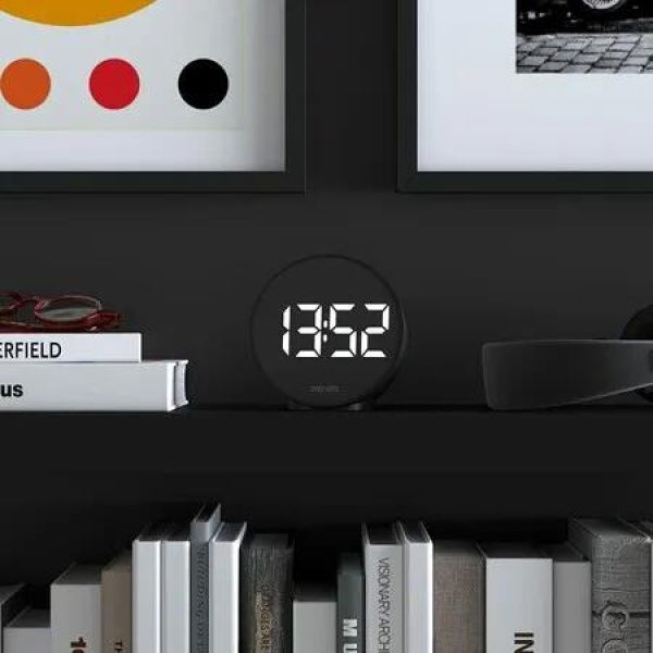 Spheratron Digital Alarm Clock: Time, Temperature, and Style