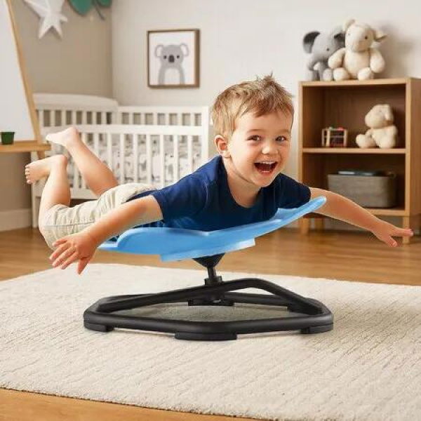 Spinning Chair Kids Sensory Toys Swivel Spin Sit Seat Balance Exercise Body Training Coordination Spinner Activity Autistic Autism ADHD Children 3+