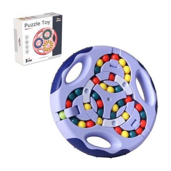 Spinning Stress Relief Toys For Adults Colorful Beads Puzzle Sensory Toys For Autistic Children Decompression Magic Cube Fun Gifts For Kids