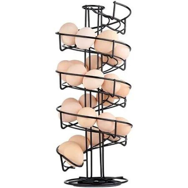 Spiral Metal Egg Skelter Rack for Display and Storage