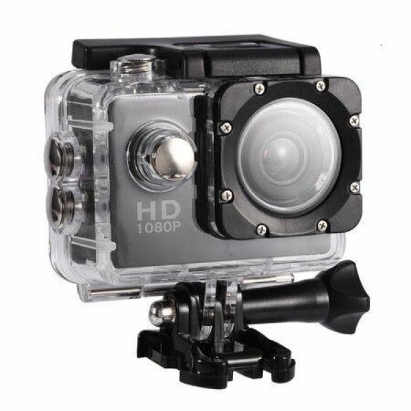 Sports Camera 1080P 12MP Full HD 2.0 Inch Sports Camera 30m/98ft Underwater Waterproof Camera With Installation Accessory Kit Color: Black.