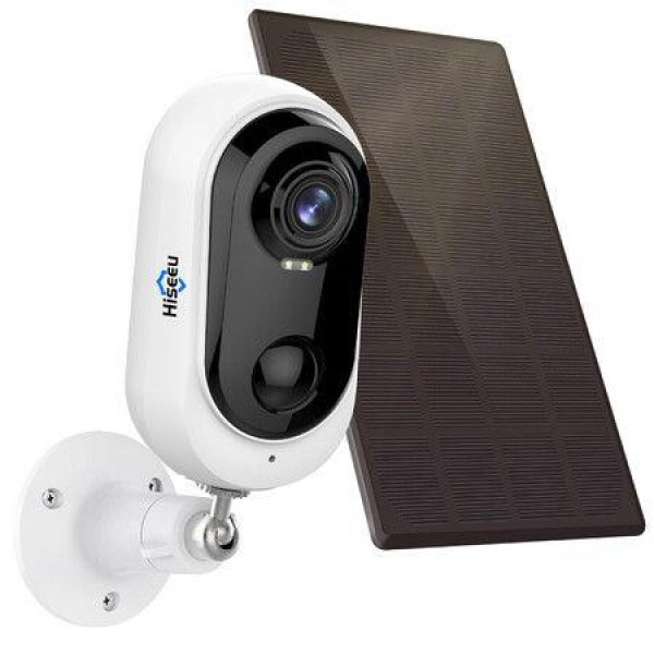 Spotlight WiFi Outdoor 2K Camera For Home Security Solar Panel Powered Waterproof Wireless Surveillance Camera Outdoor 2.4GHz.
