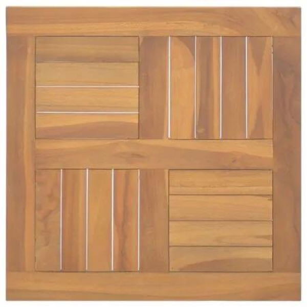 Square Table Top 50x50x2.5 cm Solid Wood Teak